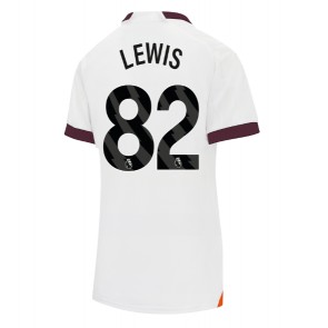 Manchester City Rico Lewis #82 Bortatröja Kvinnor 2023-24 Kortärmad